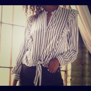Rails size small striped shirt